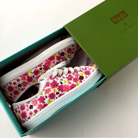 New keds x kate spade kickstart floral sneakers - Picture 4 of 8